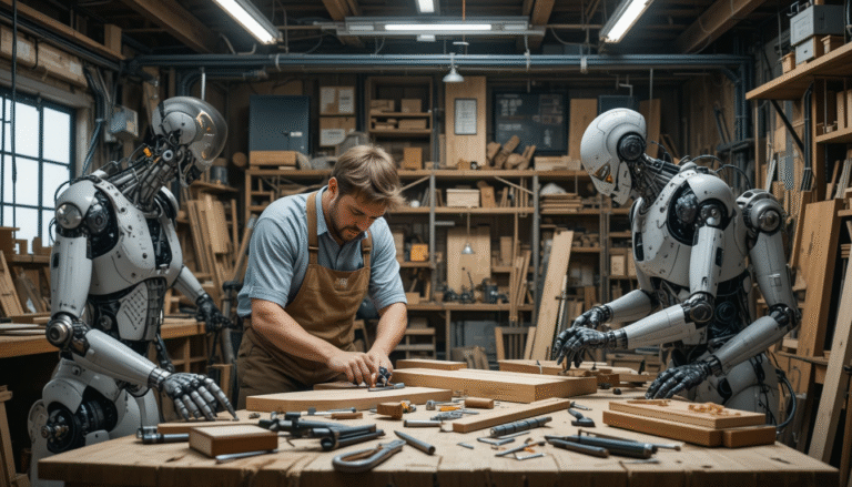 Healthcare and skilled trade workers in hands-on roles